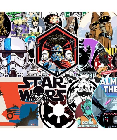 50Pcs Science Fiction Film Theme Star Wars Stickers Cute Stickers for Water Bottles Hydroflasks Skateboard Decal Stickers for...