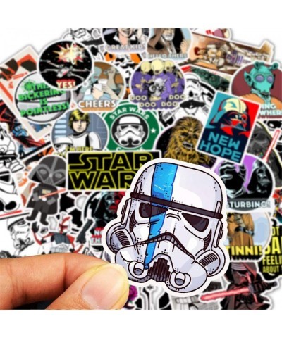 50Pcs Science Fiction Film Theme Star Wars Stickers Cute Stickers for Water Bottles Hydroflasks Skateboard Decal Stickers for...