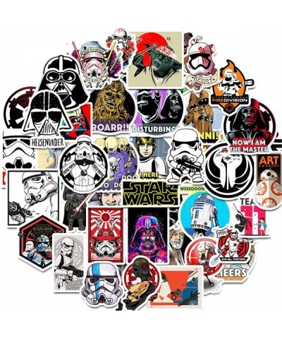 50Pcs Science Fiction Film Theme Star Wars Stickers Cute Stickers for Water Bottles Hydroflasks Skateboard Decal Stickers for...