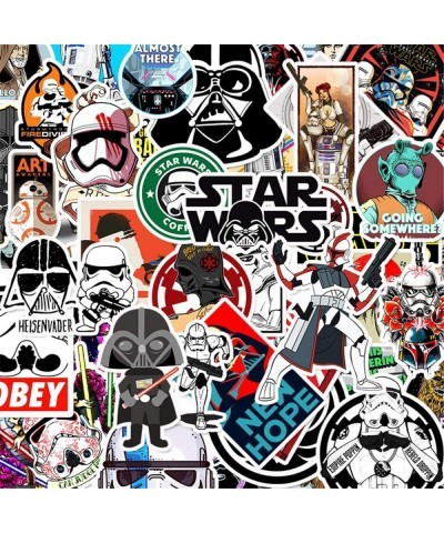 50Pcs Science Fiction Film Theme Star Wars Stickers Cute Stickers for Water Bottles Hydroflasks Skateboard Decal Stickers for...