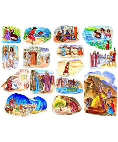 The Story of Moses Felt Figures for Flannel Board Bible Stories-precut $39.69 Magnetic & Felt Playboards