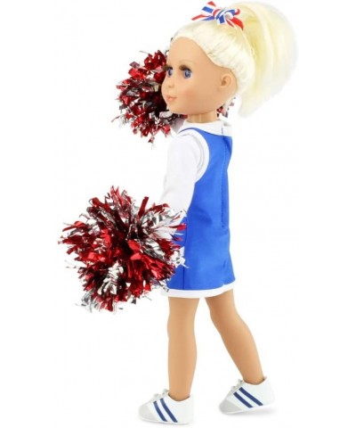 14 Inch Doll Clothes Clothing Accessories 6-PC USA Modern 14.5" Doll Cheer Cheerleader Gift Set Outfit Including Gym Shoes an...