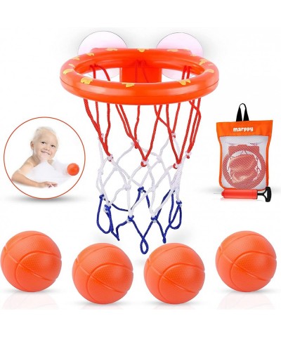 Bath Toys for Toddler Kids Boys and Girls - Bathtub Basketball Hoop with 4 Balls and 3 Swimming Duck Toys and a Fishing Net $...