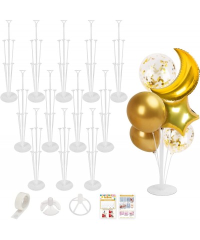 Balloon Stand Kits 12 Sets Clear Balloon Stand Holder for Table Table Balloon Stand Including Glue Tie Tool for Birthday Part...