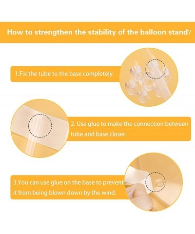 Balloon Stand Kits 12 Sets Clear Balloon Stand Holder for Table Table Balloon Stand Including Glue Tie Tool for Birthday Part...