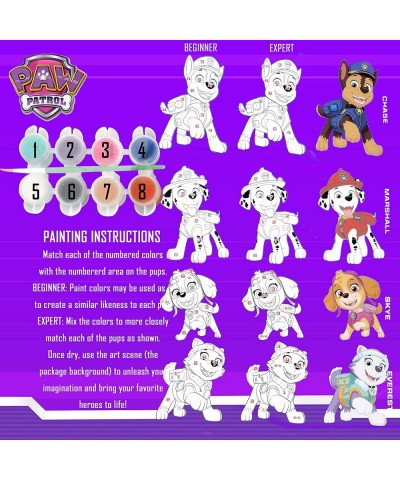 Paint Your Own Paw Patrol Figurines Paintable Art Craft Set for Kids Includes Decorating Paw Figures Marshall Everest Skye an...