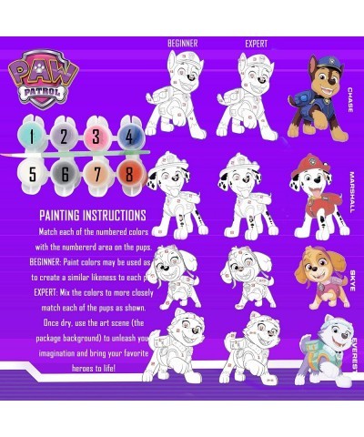 Paint Your Own Paw Patrol Figurines Paintable Art Craft Set for Kids Includes Decorating Paw Figures Marshall Everest Skye an...