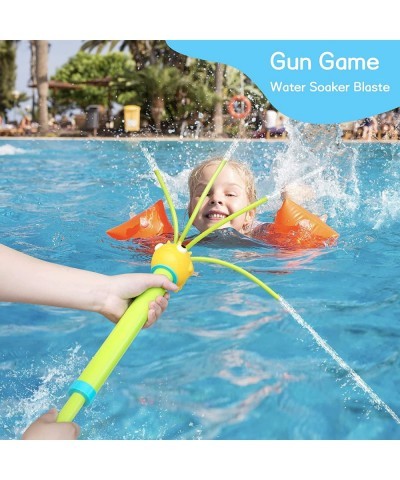 Water Blaster Set 4pcs Fun Sea Animal Water Squirts for Toddlers Water Guns Sprinklers with Wiggle Tubes Pool Toys for Kids P...