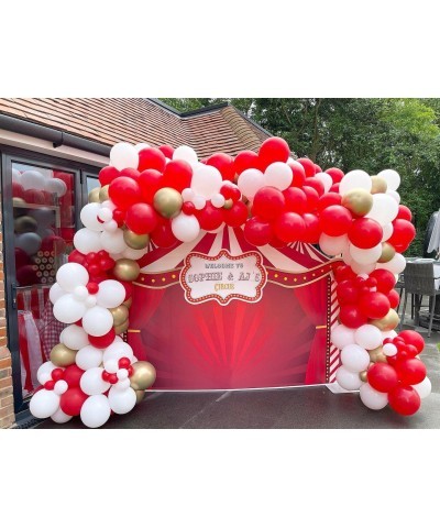 Red Balloons 85 pcs Red Balloons Garland Arch Kit 5 inch +10 inch +12 inch +18 inch Different Sizes Matte Red Latex Balloons ...