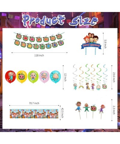 Co-co Birthday Party Supplies Decorations for Boys and Grils happy banner latex balloons Cake Toppers Cupcake Tablecloth hang...