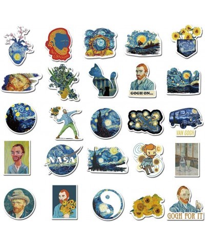 92pcs Van Gogh Stickers for Water Bottles Scrapbooking Journaling Laptop Phone Case Travel Luggage Vinyl Waterproof Van Gogh ...