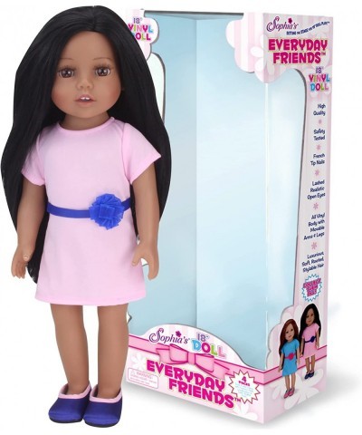 Everyday Girl Collection Posable 18'' All Vinyl Doll Brooklyn with Dark Brown Hair Brown Eyes and Medium Skin Tone $74.93 Dolls