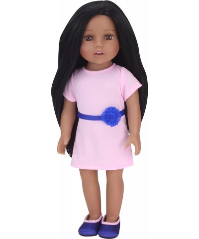 Everyday Girl Collection Posable 18'' All Vinyl Doll Brooklyn with Dark Brown Hair Brown Eyes and Medium Skin Tone $74.93 Dolls