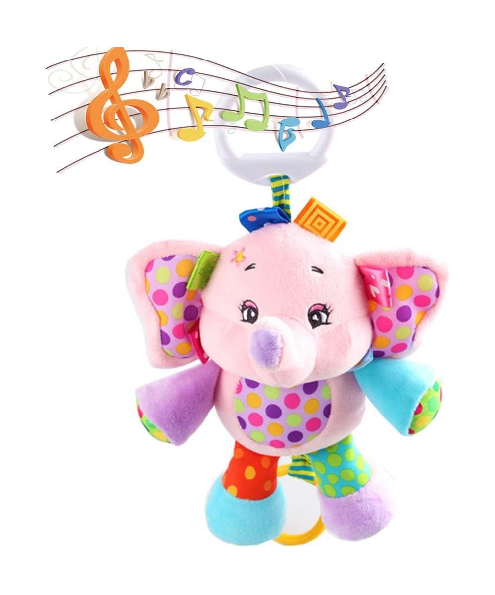 Baby Musical Stroller Toys Cute Animal Rattle Plush Crib Doll for Infant Toddler Kids (Pink Elephant) $29.21 Baby Car Toys & ...