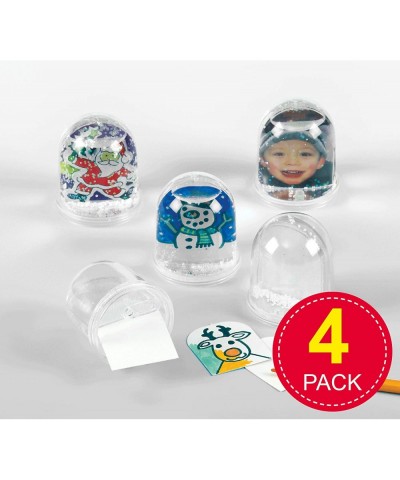 EX3944 Snow Globe Kits - Pack of 4 Perfect for Children to Create and Personalise Ideal for Home Crafting Craft Group Activit...