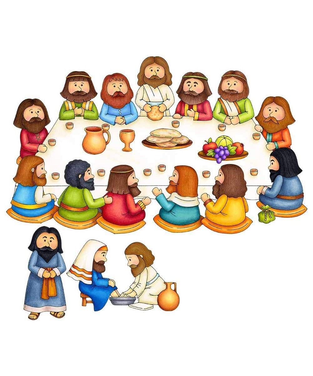 Last Supper 11 Felt Figures Bible Felt/Flannel Board Story Set Kids Easter Jesus Passover Lesson Guide Coloring Pages $23.98 ...