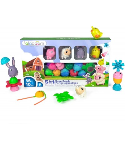 Large Farm Animal Box Set of Educational Pop Beads - 41 Piece Set - 10 Months + - BL302 $104.44 Early Development & Activity ...