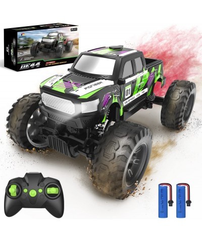 DE44 Remote Control Monster Truck with Fog Mist Dual Motors Off Road RC Car 4WD Rock Crawler with LED Lights Spray Water Mist...