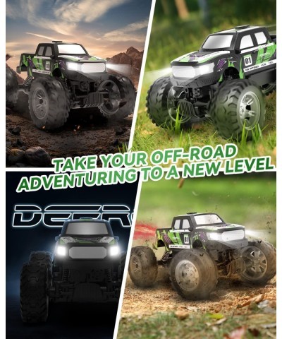 DE44 Remote Control Monster Truck with Fog Mist Dual Motors Off Road RC Car 4WD Rock Crawler with LED Lights Spray Water Mist...