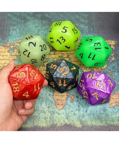 20 Sided DND Dice D20 Giant Polyhedral Dice 55mm Titan Large Pearl Color D20 Dice 20 Sided Cube D&D Dice Set for Dungeons and...