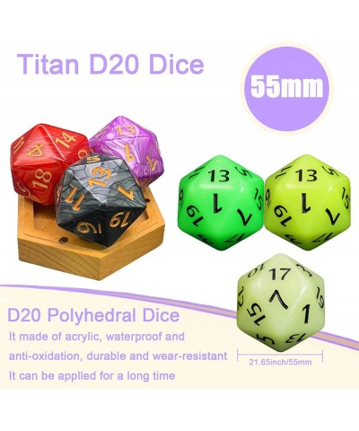 20 Sided DND Dice D20 Giant Polyhedral Dice 55mm Titan Large Pearl Color D20 Dice 20 Sided Cube D&D Dice Set for Dungeons and...