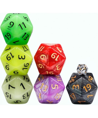 20 Sided DND Dice D20 Giant Polyhedral Dice 55mm Titan Large Pearl Color D20 Dice 20 Sided Cube D&D Dice Set for Dungeons and...