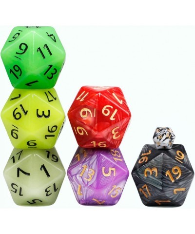 20 Sided DND Dice D20 Giant Polyhedral Dice 55mm Titan Large Pearl Color D20 Dice 20 Sided Cube D&D Dice Set for Dungeons and...