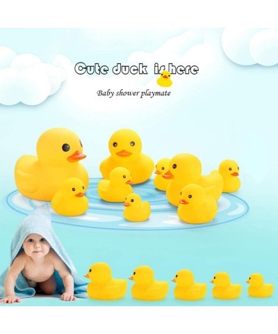 Bath Duck Toys 9 Pcs Rubber Duck Family Squeak & Float Ducks Baby Shower Toy for Toddlers Boys Girls $25.75 Bathtub Toys