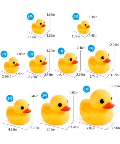 Bath Duck Toys 9 Pcs Rubber Duck Family Squeak & Float Ducks Baby Shower Toy for Toddlers Boys Girls $25.75 Bathtub Toys