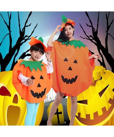 Halloween costumes 3 PCS Pumpkin Costume for Kids Children Cosplay Party Clothes with Pumpkin Bag and Hat Orange Green $17.77...