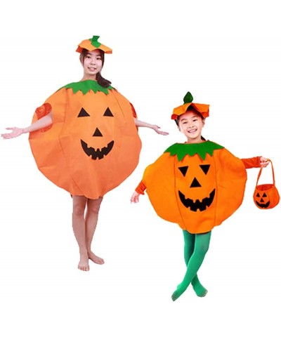 Halloween costumes 3 PCS Pumpkin Costume for Kids Children Cosplay Party Clothes with Pumpkin Bag and Hat Orange Green $17.77...