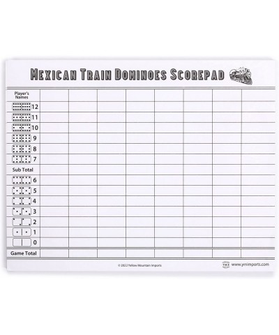 Mexican Train Dominoes Scorepad - 50 Sheets $14.04 Domino & Tile Games