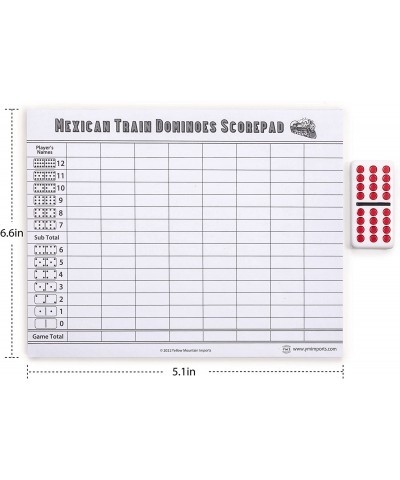 Mexican Train Dominoes Scorepad - 50 Sheets $14.04 Domino & Tile Games