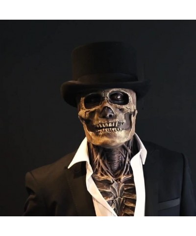 Halloween Mask Scary Full Head Skull Masks with Moving Jaw Realistic Latex Skeleton Props Cosplay Party Costume $27.11 Kids' ...