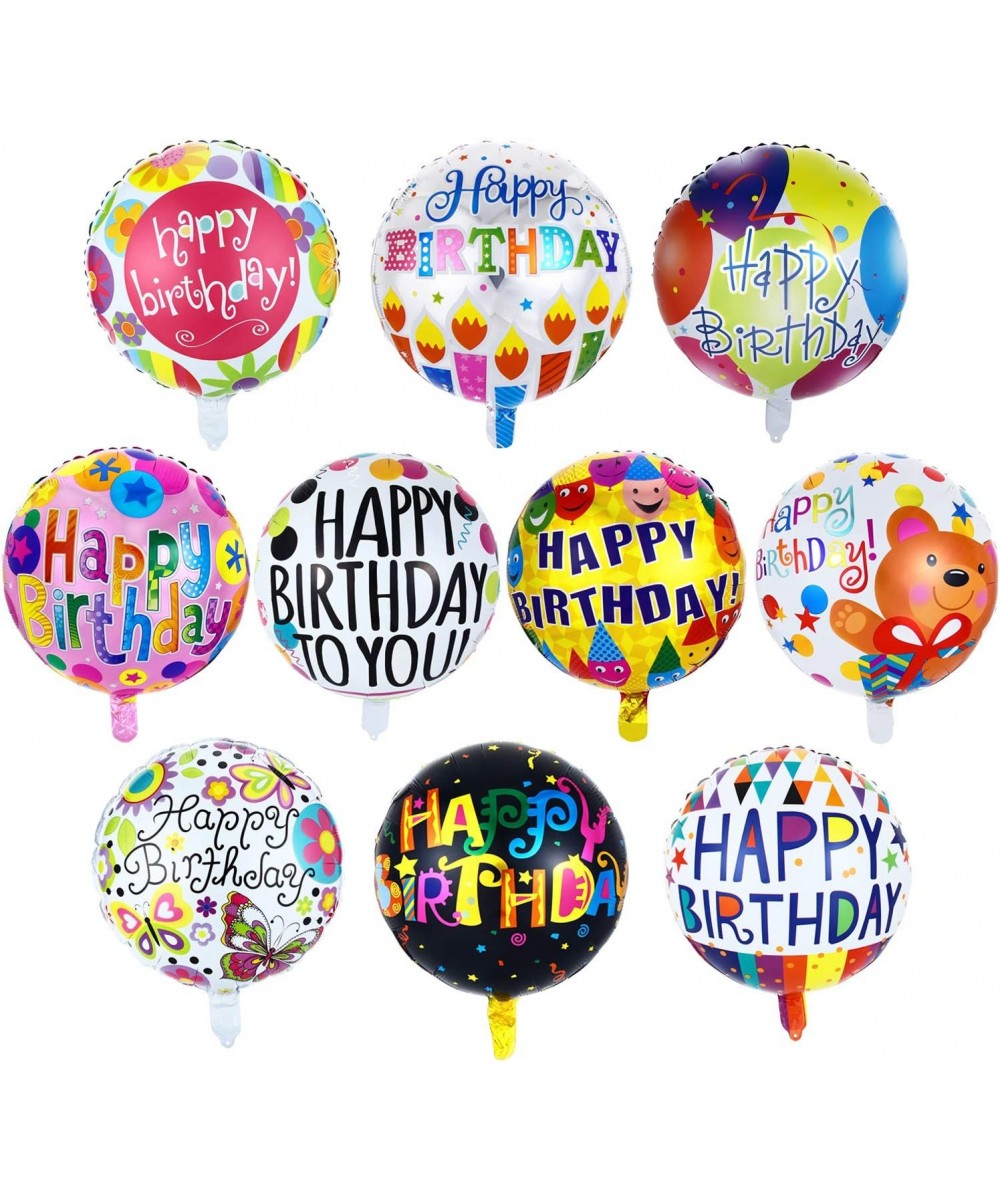 30 Pcs Happy Birthday Floating Balloons helium Mylar Balloons Aluminum Foil Globe Balloons 18 Inches Party for Birthday Party...