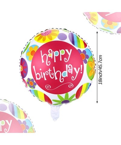 30 Pcs Happy Birthday Floating Balloons helium Mylar Balloons Aluminum Foil Globe Balloons 18 Inches Party for Birthday Party...