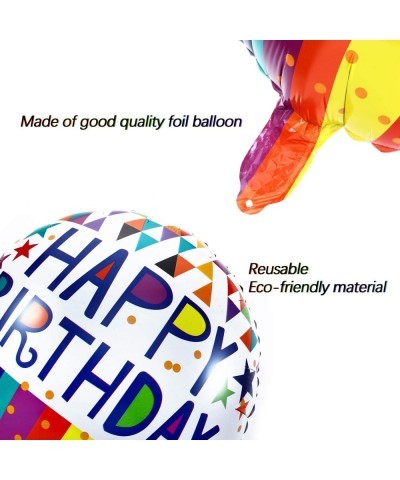 30 Pcs Happy Birthday Floating Balloons helium Mylar Balloons Aluminum Foil Globe Balloons 18 Inches Party for Birthday Party...