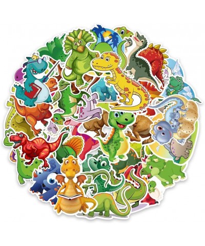 50Pcs Cute Dinosaur Stickers for Kids Teens Waterproof Cool Animal Laptop Stickers Cartoon Dinosaur Sticker Pack for Water Bo...