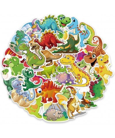 50Pcs Cute Dinosaur Stickers for Kids Teens Waterproof Cool Animal Laptop Stickers Cartoon Dinosaur Sticker Pack for Water Bo...