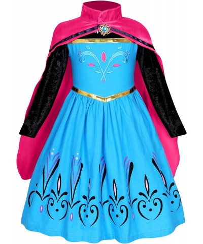 Girls Clothes Dress Queen Princess Costume Coronation Birthday Party Cosplay Outfit Cape Crown Gloves Accessories $46.87 Kids...