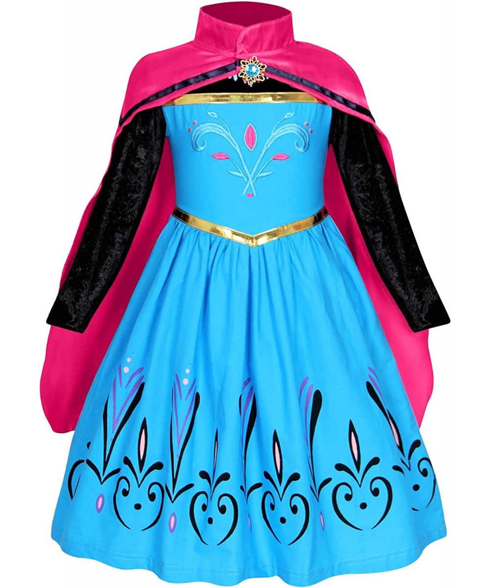 Girls Clothes Dress Queen Princess Costume Coronation Birthday Party Cosplay Outfit Cape Crown Gloves Accessories $46.87 Kids...