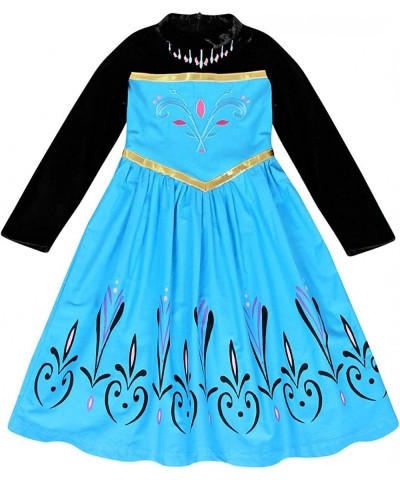 Girls Clothes Dress Queen Princess Costume Coronation Birthday Party Cosplay Outfit Cape Crown Gloves Accessories $46.87 Kids...