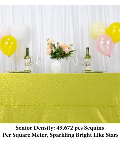 Square Tablecloth 72x72 Inch Lime Green Tablecloth for Kids Birthday Party Sequin Tablecloths Wedding Sweetheart Decoration S...