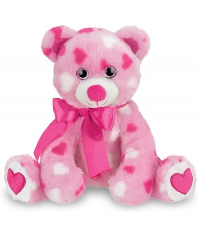 Bearington Pink Plush Stuffed Animal Teddy Bear with Hearts 8.5 inches $32.33 Stuffed Animals & Teddy Bears