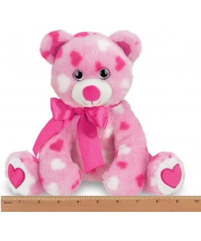 Bearington Pink Plush Stuffed Animal Teddy Bear with Hearts 8.5 inches $32.33 Stuffed Animals & Teddy Bears