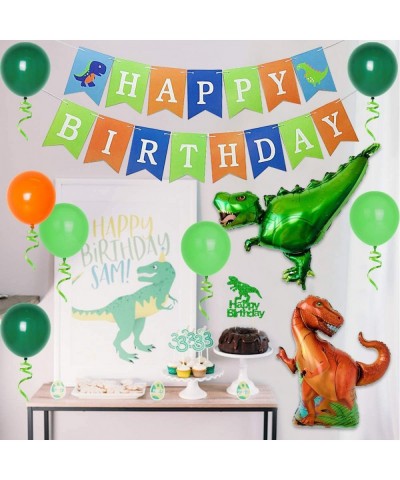 Dinosaur Birthday Decorations for Boy Three Rex Birthday Decorations Dinosaur Party Supplies 3 Year Old - Three Rex Balloons ...