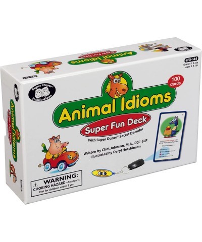 | Animal Idioms Fun Deck with Secret Decoder | Figurative Language Skills Flash Cards | Educational Learning Materials for Ch...