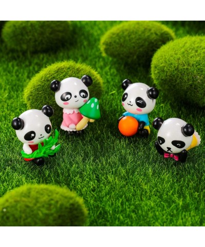 16 Pieces Cute Panda Figures Cute Panda Toys Figurines Playset Mini Panda Miniature Doll Garden Figurines Mini Cake Toppers P...