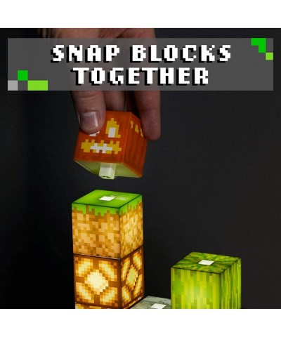 Minecraft Block Building Lamp - 16 Rearrangeable Light Blocks - Mood Lighting for Kids Room $67.28 Toy Stacking Block Sets