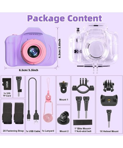 Kids Camera for Girls Christmas Birthday Gift for 3-12 Years Old Children Digital Cameras Toddler Waterproof Video Portable C...